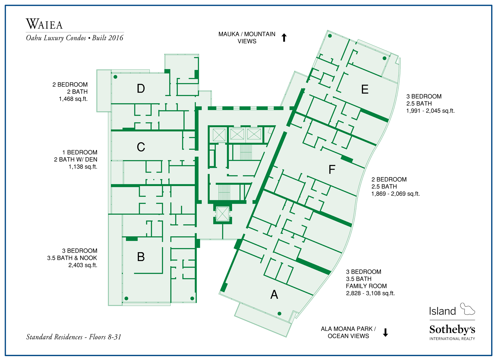 Waiea Condominium Map